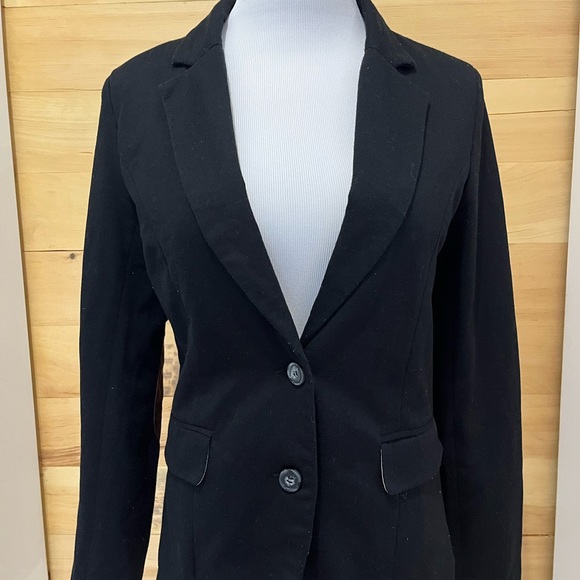Jersey knit Blazer with faux suede elbow patches and silk lining Size M - Picture 3 of 7